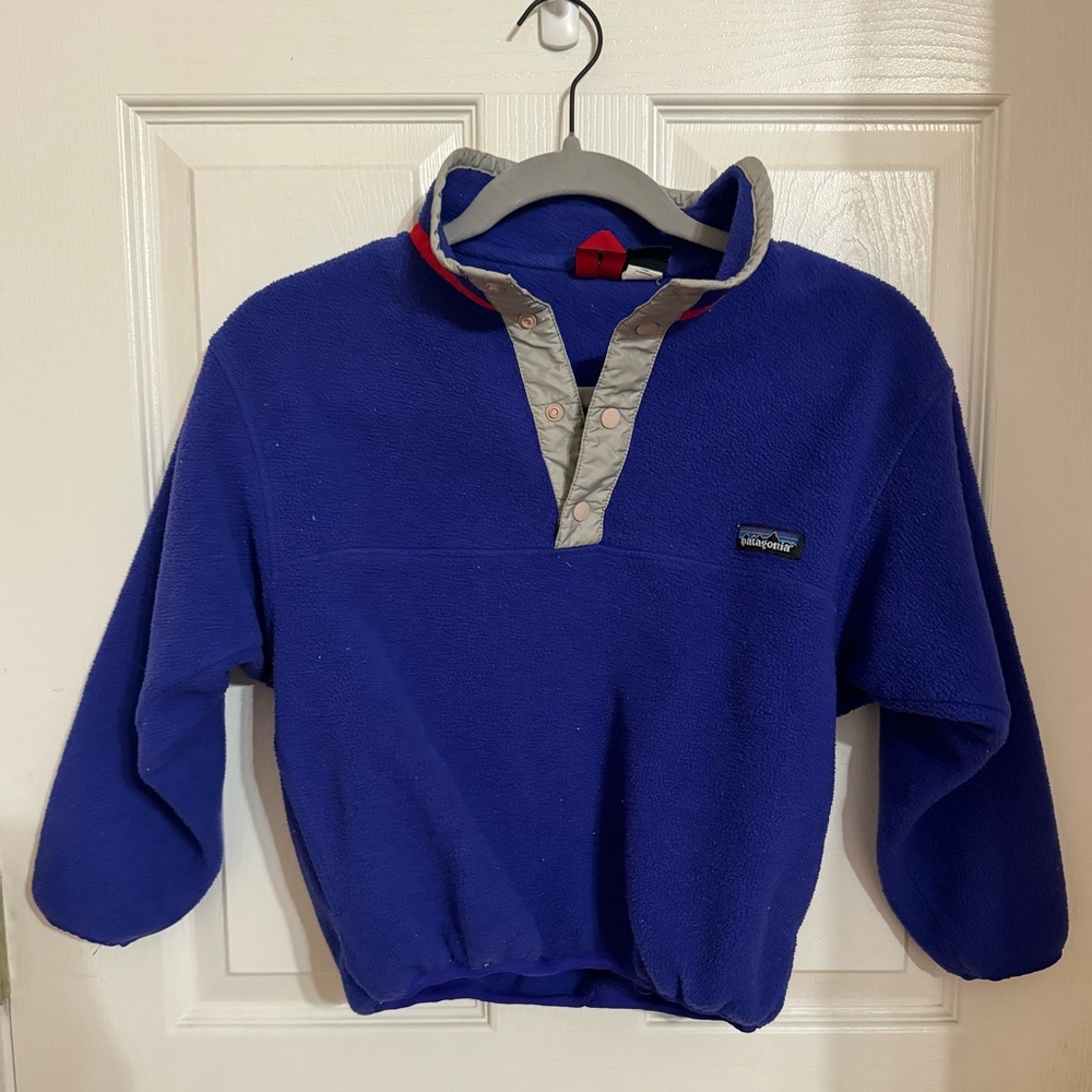 Patagonia Kids Synchilla Fleece Deep Pile Reflective Pull Over (Vintage 90s)